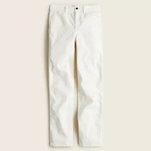 J. Crew High Rise '90s Classic Straight Corduroy Pant Winter White NWOT BD273